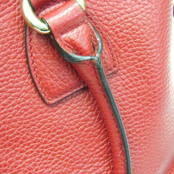 Gucci Interlocking G 449659 Women's Leather Handbag,Shoulder Bag Red Color - Picture 9 of 15